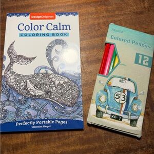 Coloring Book and Pencil Bundle